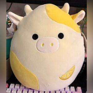 Dagmar the Lemon Cow 11" Squishmallow Stuffed Plush Animal Toy